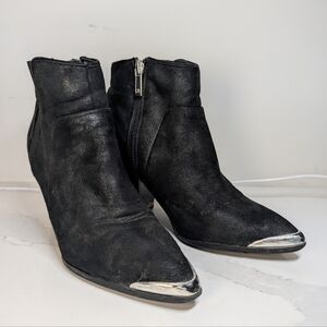 Jeanne Becker Black Ultra Suede Boots / Booties